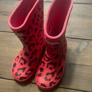 Hunter Rain boots - pink leopard
Size 9 little kids